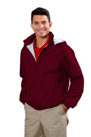 Unisex Medium-Weight Nylon Jacket - Wine