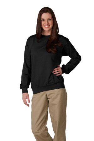 Unisex Crewneck Fleece Sweatshirt - Black
