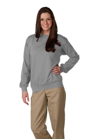 Unisex Crewneck Fleece Sweatshirt - Oxford Grey