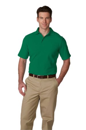 Unisex Pique Polo Shirt, Short Sleeves, Hemmed - Tulane Kelly Green